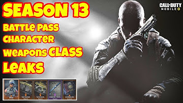 SEASON 13 HUGE Battle Pass Character Weapon Maps Leaks CODM | Cod Mobile S13 Leaks | CODM S13 Leaks