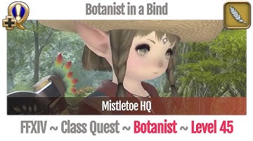 FFXIV Botanist Quest Level 45 ~ A Realm Reborn ~ Botanist in a Bind (Mistletoe HQ)