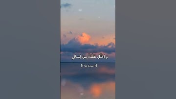 قرآن كريم ❤️قالَ رَبِّ اشْرَحْ لِي صَدْرِي🌼وَ يَسِّرْ لِي أَمْرِي