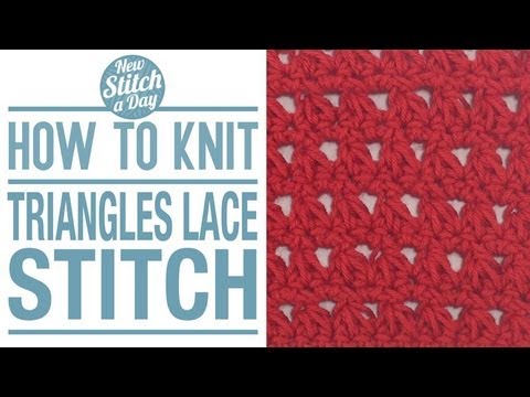 yarn store near me How to Crochet the Triangles Lace Stitch