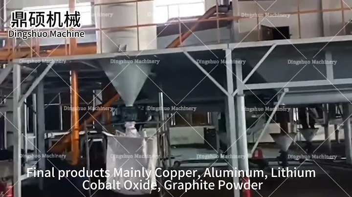 Perfect for Startups - 100kg/hr Li-ion Battery Recycling Plant