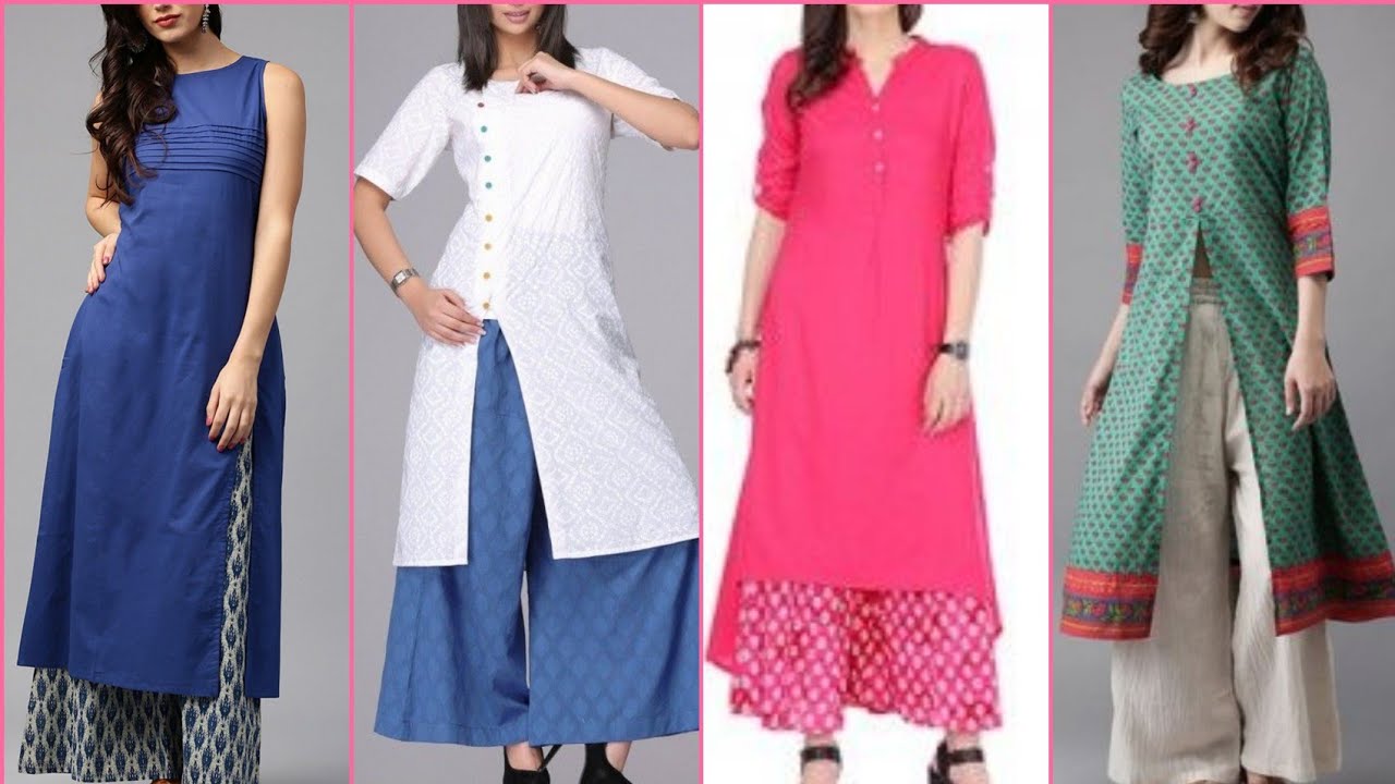 Aline Kurti With Palazzo/ Aline Kurti and Palazzo combination/ A line