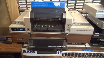 Sony AG-300 Betamax Changer -- Unboxing and Operation!