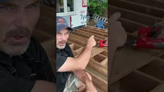 Deck framing #shorts