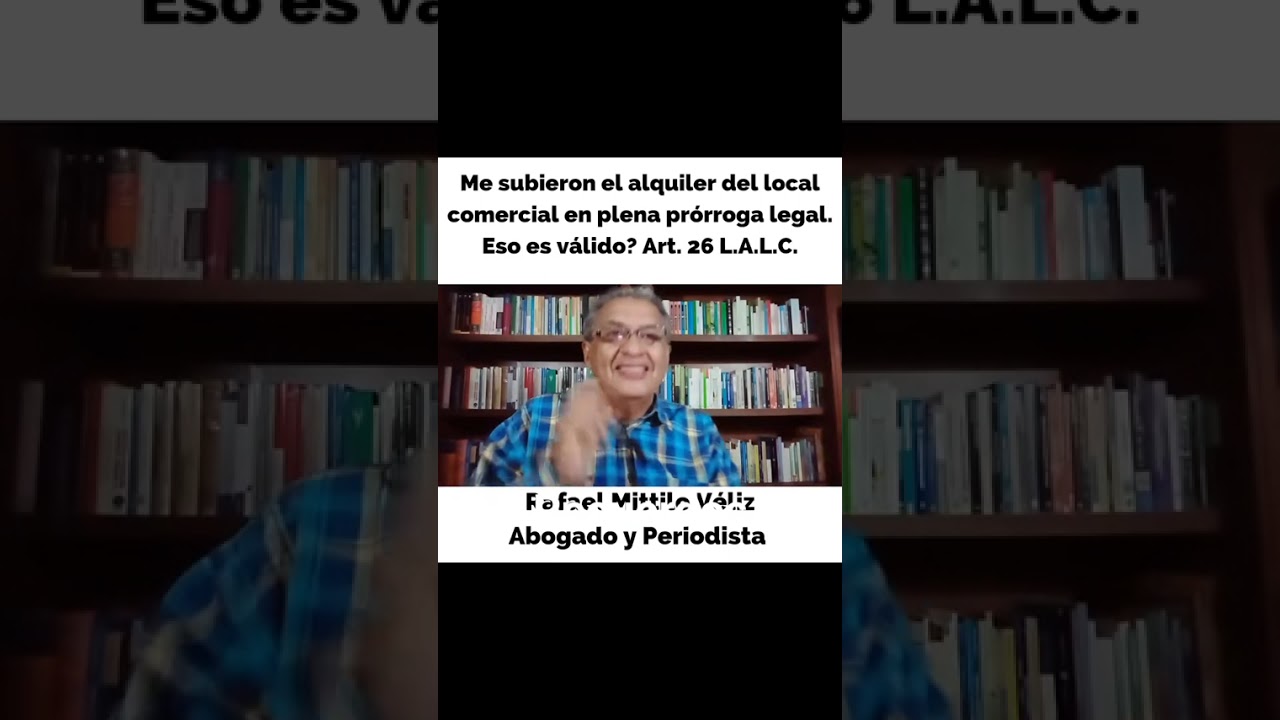 Prórroga Legal - Locales Comerciales.