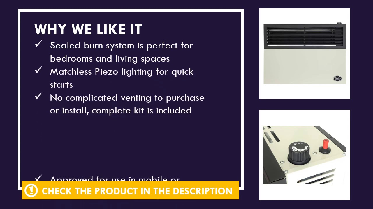 Ashley Hearth DVAG17N Direct Vent Natural Gas Heater Review Best