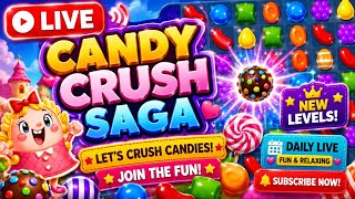 🔴 Candy Crush Saga LIVE | Sweet Puzzle Challenge 🍬 | Relaxing Gameplay | Daily Live screenshot 1