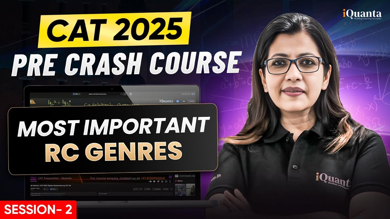 CAT 2025 VARC : Most Important Genres | Day 2 | Pre-Crash Course by iQuanta