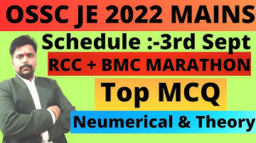64. OSSC JE 2022 MAINS RE-EXAM MARATHON SERIES FOR Building material & RCC , Concrete Technology |