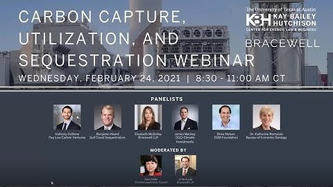 Carbon Capture, Utilization, and Sequestration Webinar