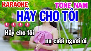 Karaoke Hãy Cho Tôi Tone Nam Nhạc Sống | Mai Thảo Organ