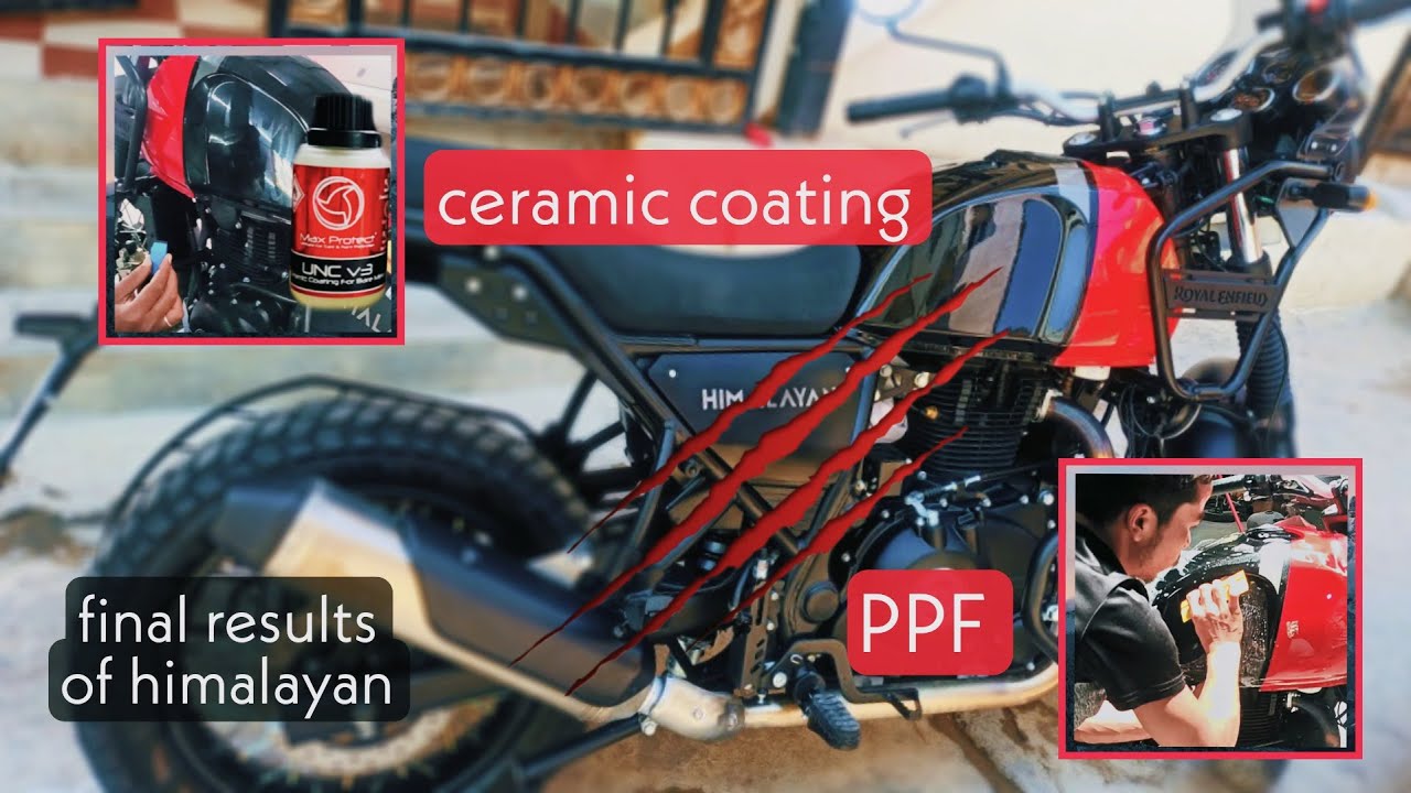Ceramic coating and PPF lamination for HIMALAYAN BS6 2021 (ROCK RED