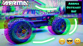 “Ground Crusher!” Arrma Outcast 8s EXB v2 EPIC Backyard BASH!!!