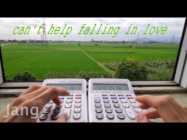 Can't help falling in love - Calculator cover by Jang class=