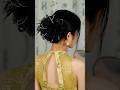 Hair clip/claw clip recommendation for the back of the head: Black sophisticated feather claw clip
