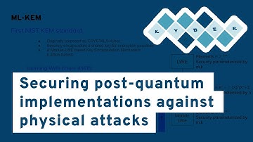 Webinar | Securing post-quantum implementations against physical attacks