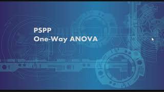 PSPP One Way ANOVA for beginners. Test means difference between two or more groups.