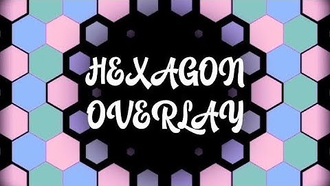 How to make your own HEXAGON OVERLAYS on alight motion tutorial ✨ [EASY]