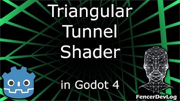 Godot 4: Triangular tunnel shader (tutorial)