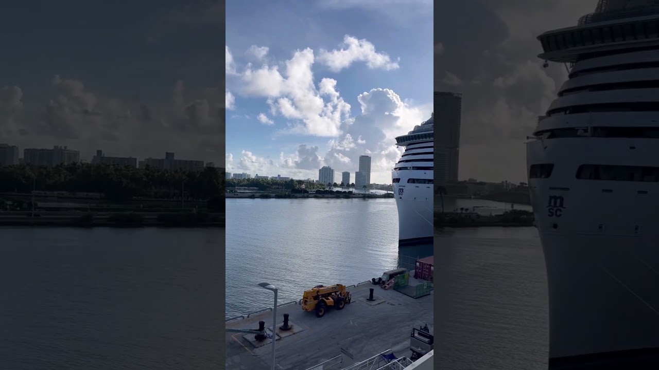 Icon of the Seas & Msc World America.  Miami port. Like. Subscribe