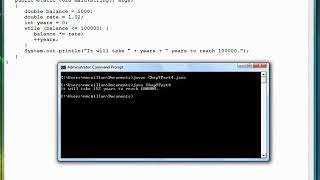 09-04 Results controlled while Loops | Performing Repetition | Beginners Java Programming.