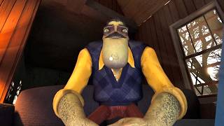 HELLO NEIGHBOR PROTOTYPE 4 THE NEIGHBOR WATCHING TV
