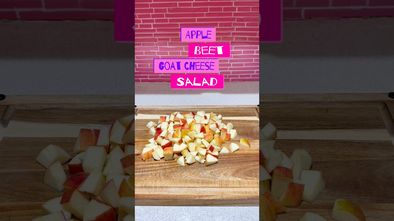 Apple 🍎  Goat cheese beet salad #mealprepideas