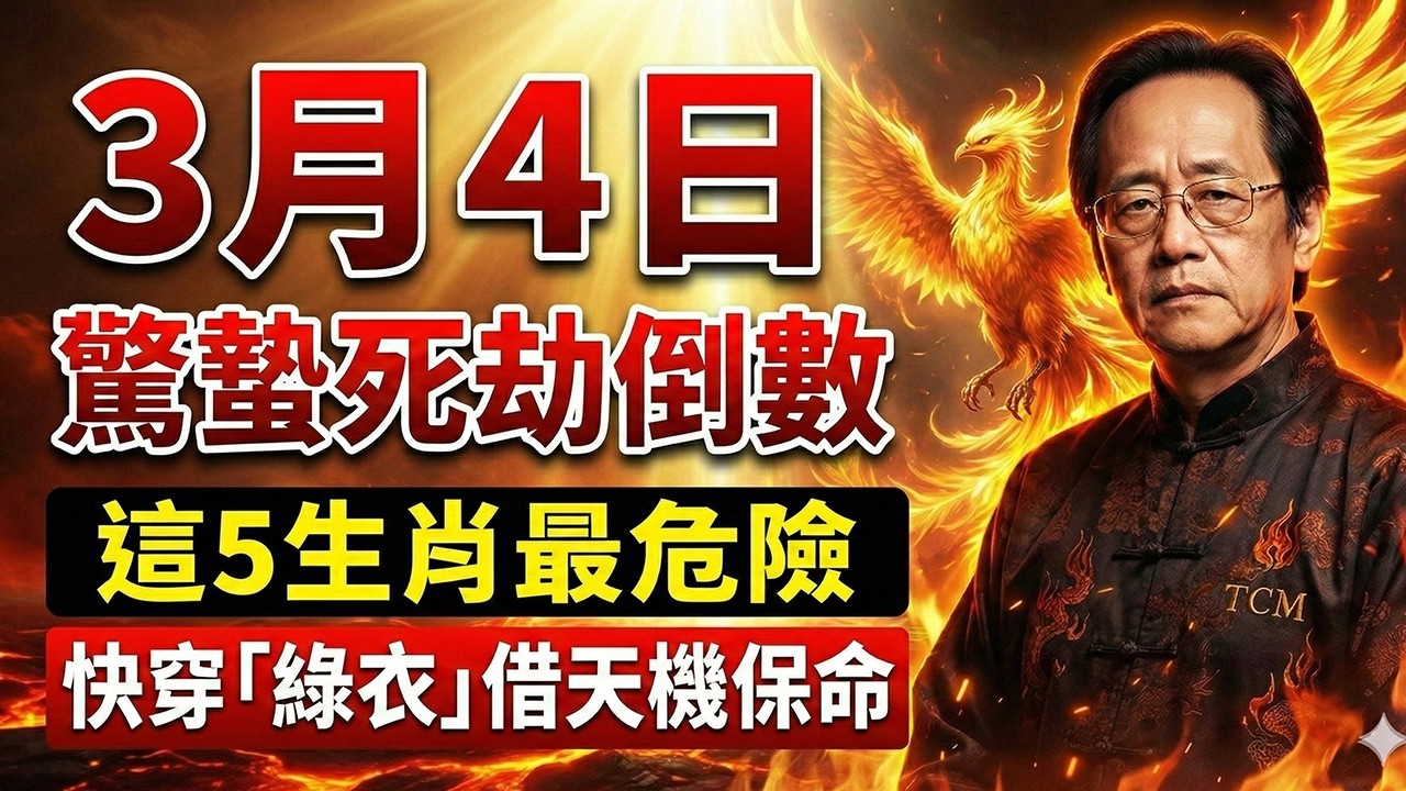 2026驚蟄大劫倒數！倪師預言警告：這5生肖明天最危險，快找一件「綠衣服」借天機改運！#驚蟄 #倪海廈 #中醫養生 #五行命理 #生肖運勢 #高血壓 #腦中風前兆 #健康養生 #台灣中醫 #節氣養生