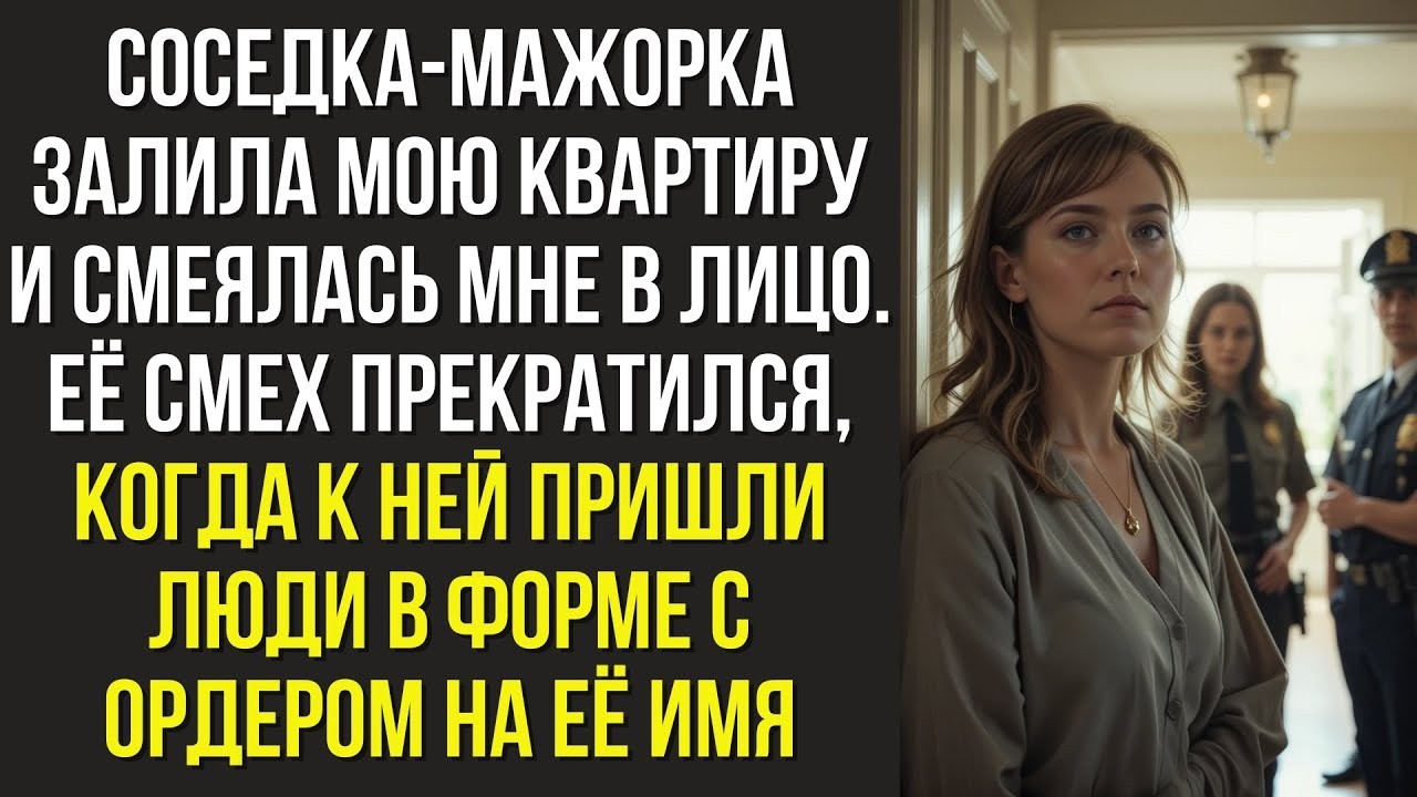 Соседка мажорка залила мою квартиру и смеялась мне в лицо  Её смех прекратился, когда к ней пришл
