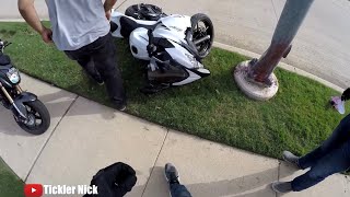 Ninja 400 gets TOTALED right off the lot! (Motorcycle Crash)