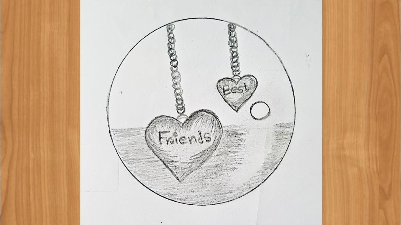 Easy BFF drawing Best Friends drawing step by step YouTube