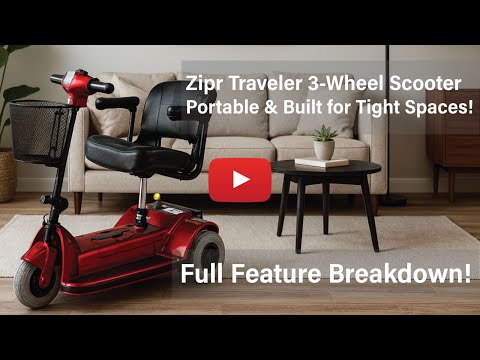 Zipr Traveler 3 Wheel Mobility Scooter Features