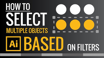 How to Select Multiple Objects at the same time in Illustrator | Zeedign Tutorials