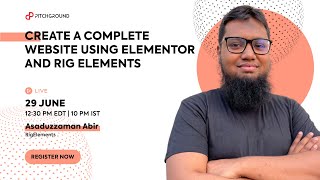 Create a complete website using Elementor and Rig-elements Net Worth