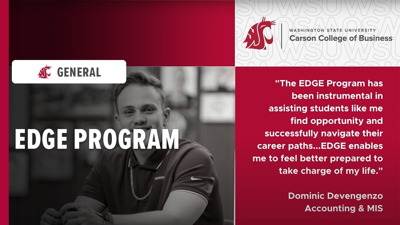 Carson College of Business EDGE Program 2022