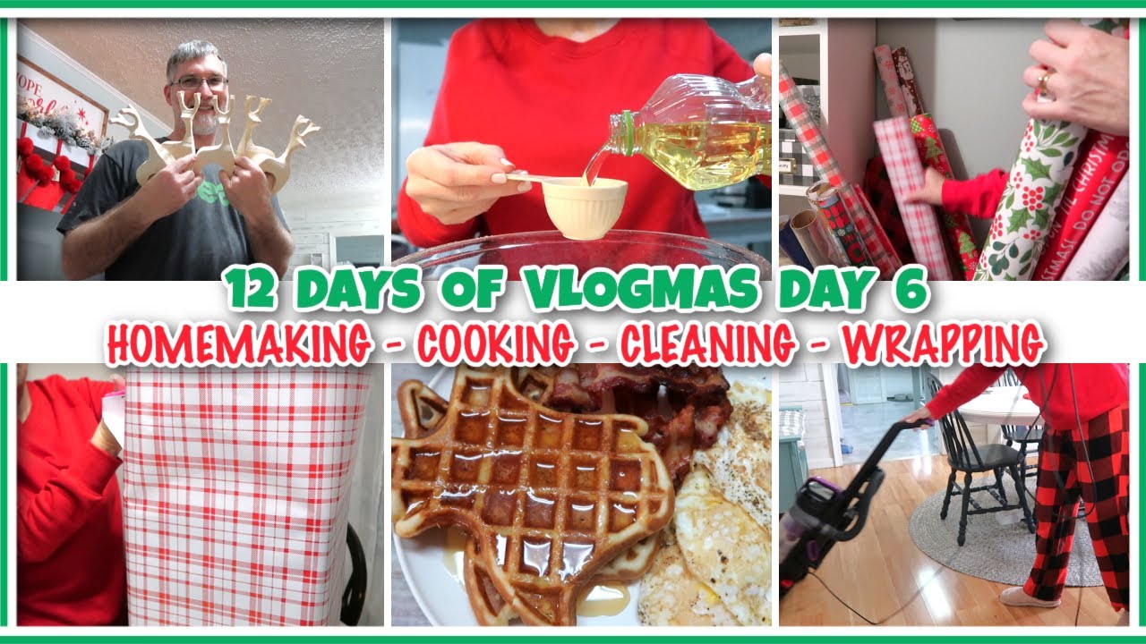 12 DAYS OF VLOGMAS - DAY 6 / HOMEMAKING MOTIVATION - COOKING, CLEANING ...