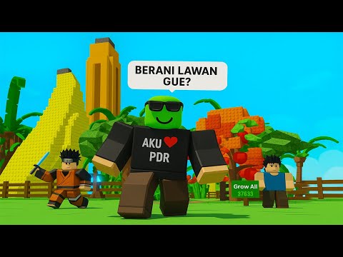 Gw Adu TANAMAN SUPER BESAR Di Grow A Garden Lawan @Fahrezaos
