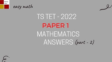 #solutions for TS TET 2022  paper -1 (part -2)