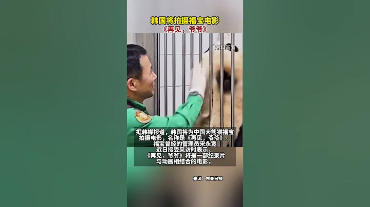 韓國將拍攝福寶電影《再見，爺爺》#shortsvideo #大熊貓福寶 - 天天要聞