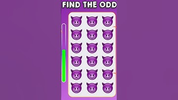 Brain test challenge| Find The Odd #emojichallenge #puzzlegame #quiz  #braintest #guessr #shorts