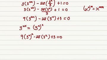 Equations involving indices ( leading to quadratic equation)