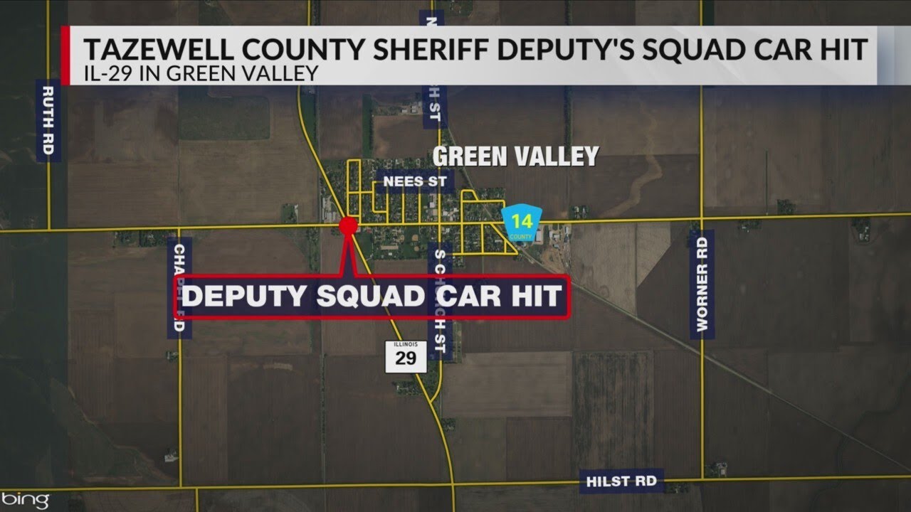 Tazewell County deputy hurt in crash with animal trailer on Illinois Route 29
