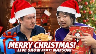 Abroad in Japan CHRISTMAS Live Show🎄 | Let's Open Presents with Natsuki!