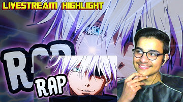 GOJO RAP | "Running in Blind" | RUSTAGE ft. McGwire [JJK] | Indian Reaction | Livestream Highlight