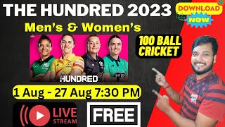 The Hundred Cricket Live - The Hundred 2023 Men's & Women's Cricket Broadcasting Rights