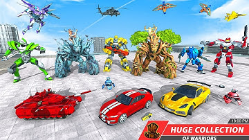 Grand Robot Tree Dragon Car Robot Transform Games 2022 - iOS Android Gameplay