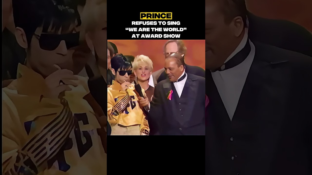 Prince Refuses To Sing“We Are the World”at Award Show #prince