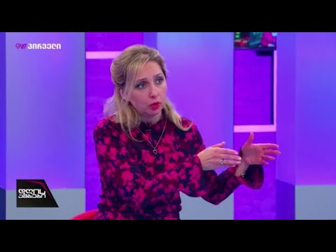 ნინო კალანდაძე \"ტვ პირველის\" ეთერში, გადაცემაში \"დღის ამბები\"