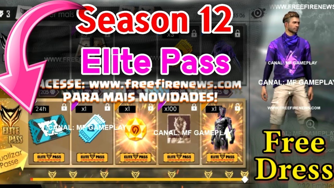 Season 12 Elite Pass In Free Fire ll Free Fire Elite Pass ...