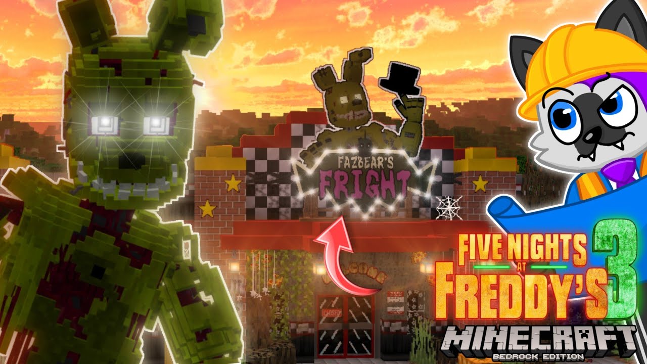 I BUILT THE OUTSIDE OF FNAF 3 IN MINECRAFT || #minecraftbuilding # ...